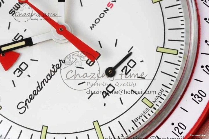 0103 Speedmaster Misson To Mars 1:1 Best Edition White Dial On Nylon Strap Quartz GoAnywhere 7862